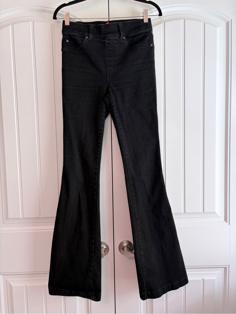 SPANX Black Flare Wide Leg Jeans
